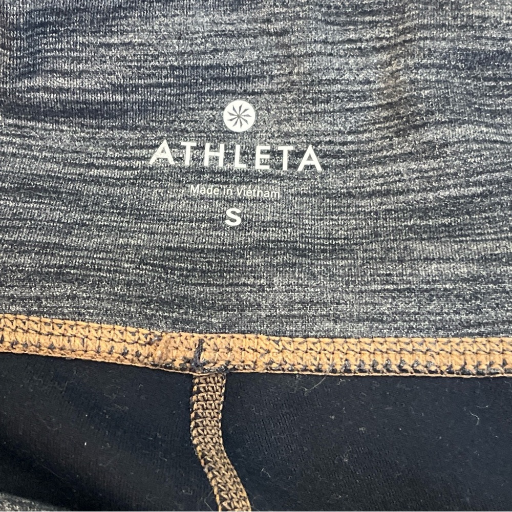 Athleta Cozy Drifter Side Zip Pockets Ankle Leggings Size Small 258064 Gray‎ - Picture 7 of 10